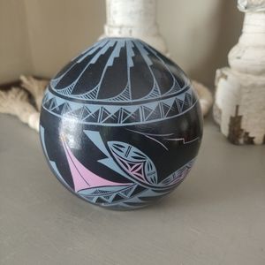 Native American Vase by N Gachupin, of Jemez Pueblo - Signed